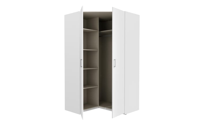 Eckkleiderschrank Econobox2, weiß, 116,8 cm-05
