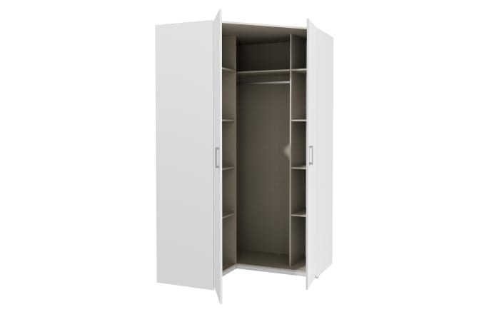 Eckkleiderschrank Econobox2, weiß, 116,8 cm-04