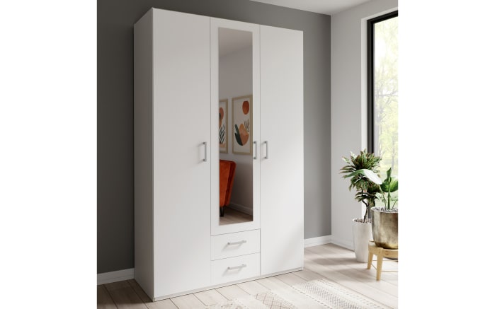 Kleiderschrank Econobox2, weiß, 133,2 cm-01