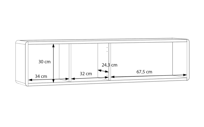 Wandregal Playly, sandfarbig-04