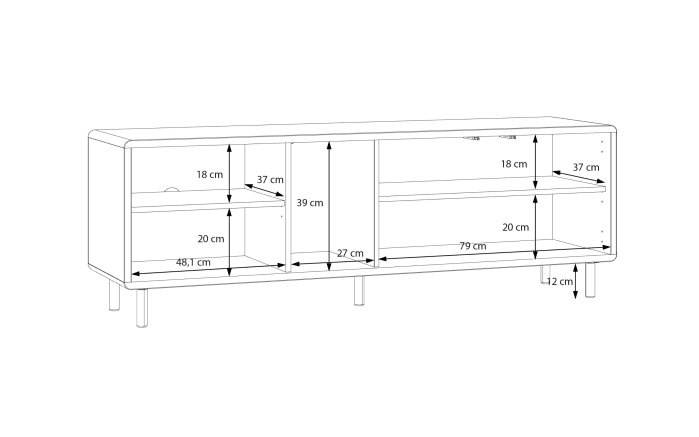  TV -Unterschrank Playly, sandfarbig-04