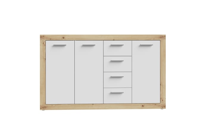 Sideboard Baccio, Artisan Eiche-Nachbildung/weiß, 152,6 cm-03