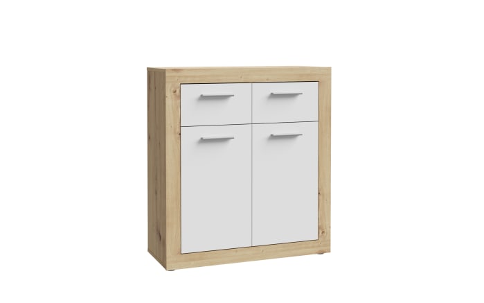 Kommode Baccio, Artisan Eiche-Nachbildung/weiß,83,2 cm-02