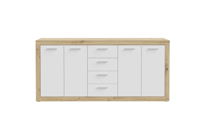 Sideboard Baccio, Artisan Eiche-Nachbildung/weiß, 197,1 cm-03