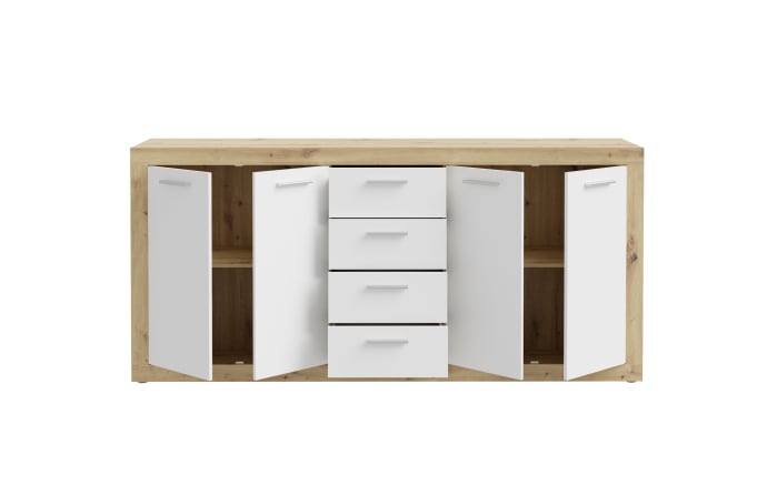 Sideboard Baccio, Artisan Eiche-Nachbildung/weiß, 197,1 cm-04
