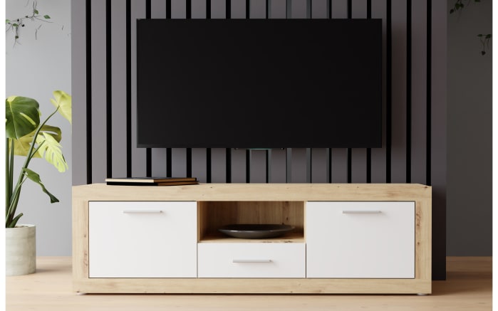 TV-Board Baccio, Artisan Eiche-Nachbildung/weiß-01