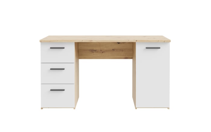 Schreibtisch Net307, Artisan Eiche Nachbildung/weiß-03