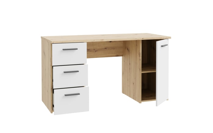 Schreibtisch Net106, Artisan Eiche Nachbildung/weiß-05