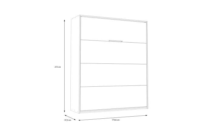 Multifunktionsbett Smart Room, Eiche-Nachbildung/weiß, 177,4 x 215 cm-06