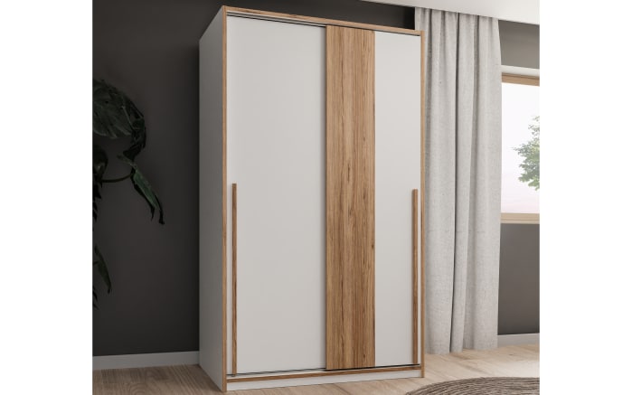 Kleiderschrank Smart Room, Eiche-Nachbildung/weiß-01