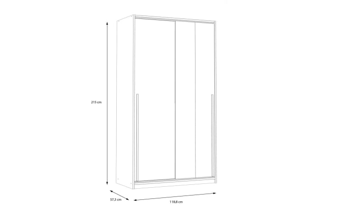 Kleiderschrank Smart Room, Eiche-Nachbildung/weiß-06