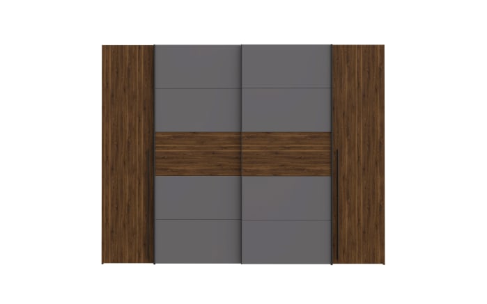 Kleiderschrank Narago, Walnuss-Nachbildung/grau-05