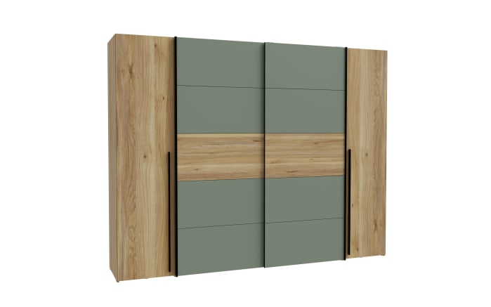 Kleiderschrank Narago, Mauvelle Eiche-Nachbildung/salbeifarbig, 270,3 x 210,5 cm-05