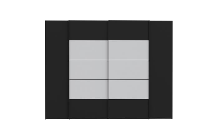 Kleiderschrank Narago, schwarz/weiß, 270,3 x 210,5 cm-06