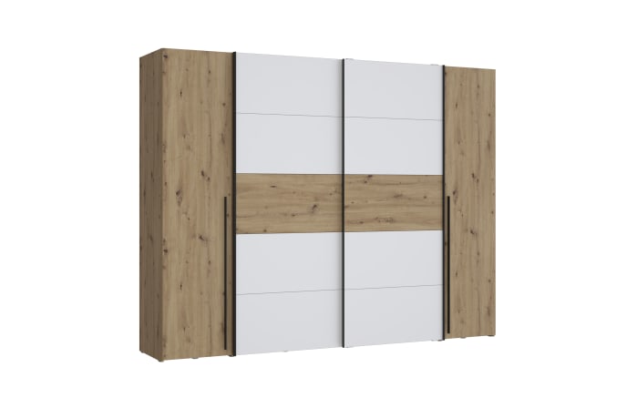 Kleiderschrank Narago, Artisan Eiche-Nachbildung/weiß, 270,3 x 210,5 cm-02