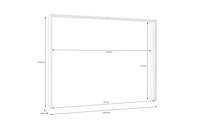Passepartout Narago, Mauvelle Eiche-Nachbildung, 279,4 x 214,4 cm-02