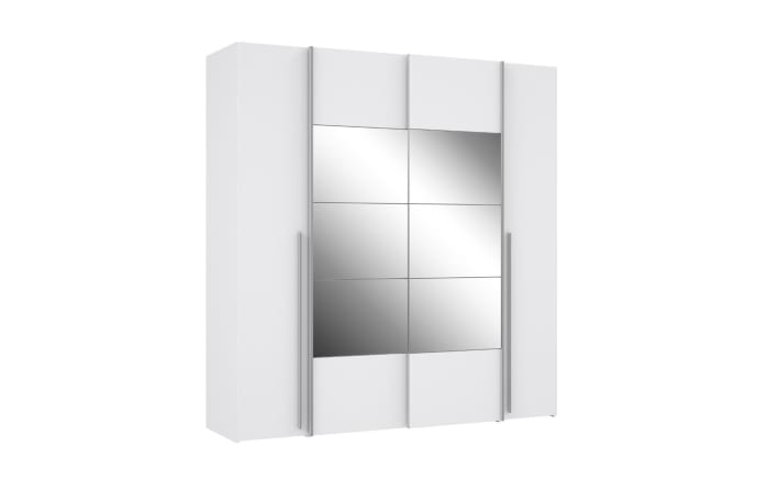 Kleiderschrank Narago, weiß, 200,1 x 210,5 cm-02