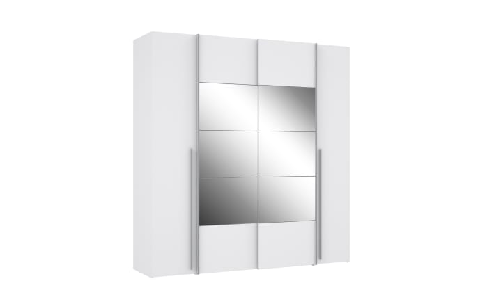 Kleiderschrank Narago, weiß, 200,1 x 210,5 cm-03