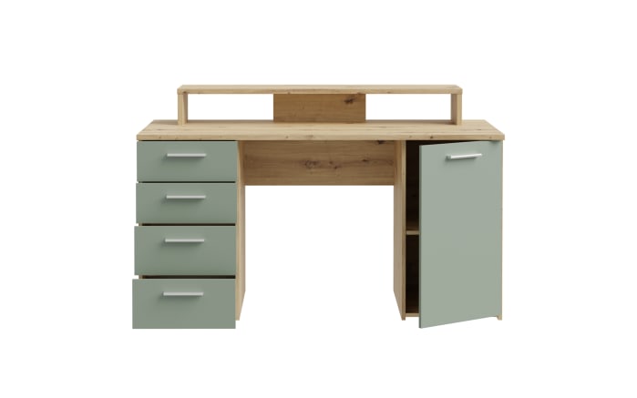 Schreibtisch Net106, Artisan Eiche Nachbildung/salbei-06