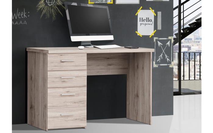 Schreibtisch Net106, Sandeiche Nachbildung-01