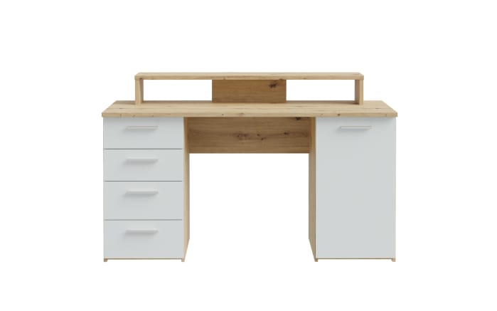 Schreibtisch Net106, Artisan Eiche Nachbildung/hellgrau-03