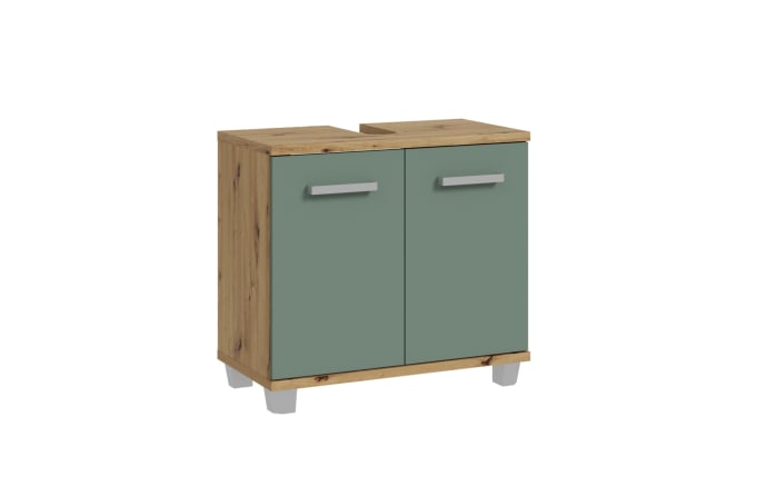 Waschbeckenunterschrank Veris, Artisan Eiche-Nachbildung/salbeifarbig-01