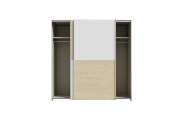 Kleiderschrank Schach&matt, Puccini Eiche-Nachbildung/weiß, 190,1 x 190,5 cm-05