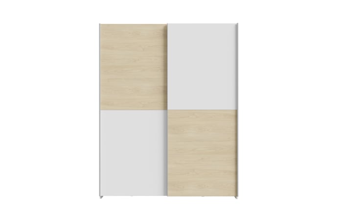 Kleiderschrank Schach&matt, Puccini Eiche-Nachbildung/weiß, 150,1 x 190,5 cm-04