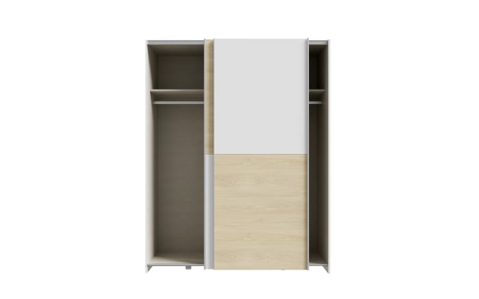 Kleiderschrank Schach&matt, Puccini Eiche-Nachbildung/weiß, 150,1 x 190,5 cm-06