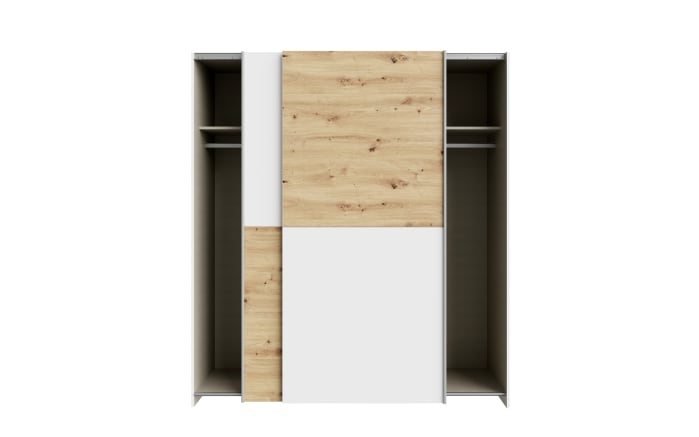 Kleiderschrank Schach&matt, Artisan Eiche-Nachbildung/weiß, 170,3 x 190,5 cm-04