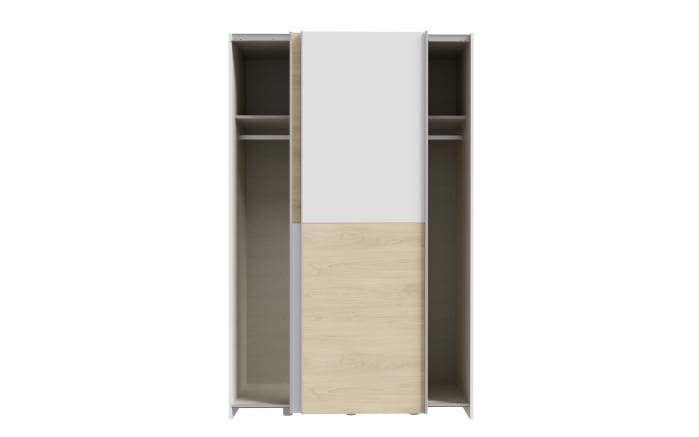Kleiderschrank Schach&matt, Puccini Eiche-Nachbildung/weiß, 120,1 x 190,5 cm-05