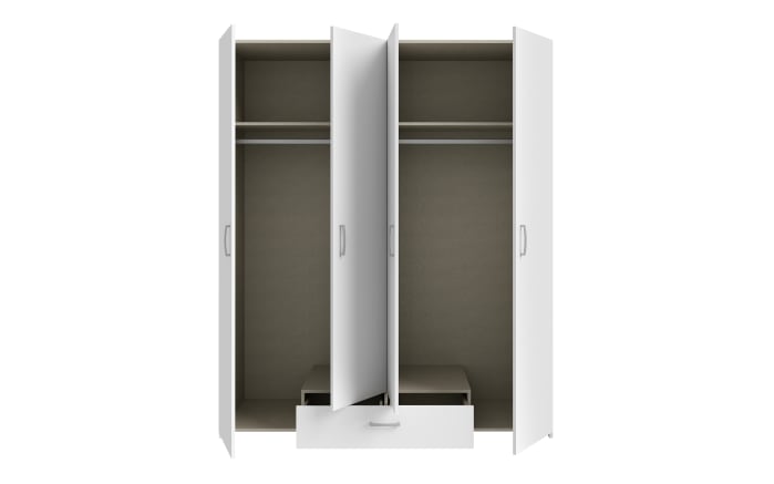 Kleiderschrank Econobox, weiß, 159,1 x 190,5 cm-05