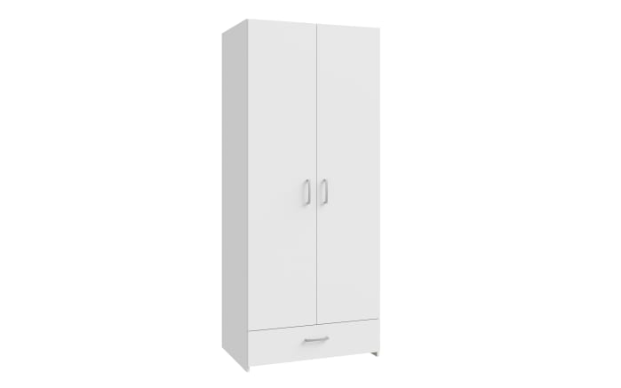 Kleiderschrank Econobox, weiß, 79,7 x 190,5 cm-02