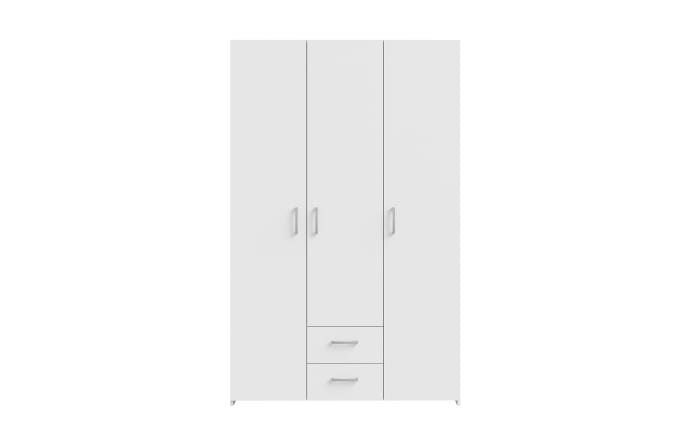 Kleiderschrank Econobox, weiß, 119,4 x 190,5 cm-03