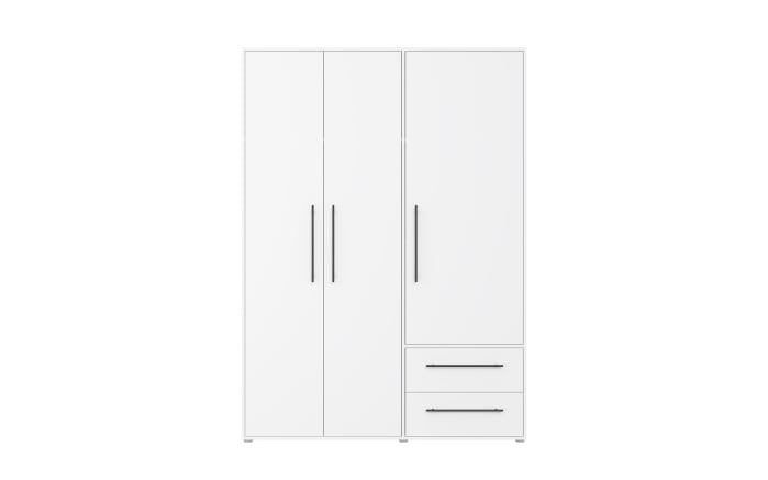 Kleiderschrank Mokkaris, weiß, 144,4 x 200,1 cm-03