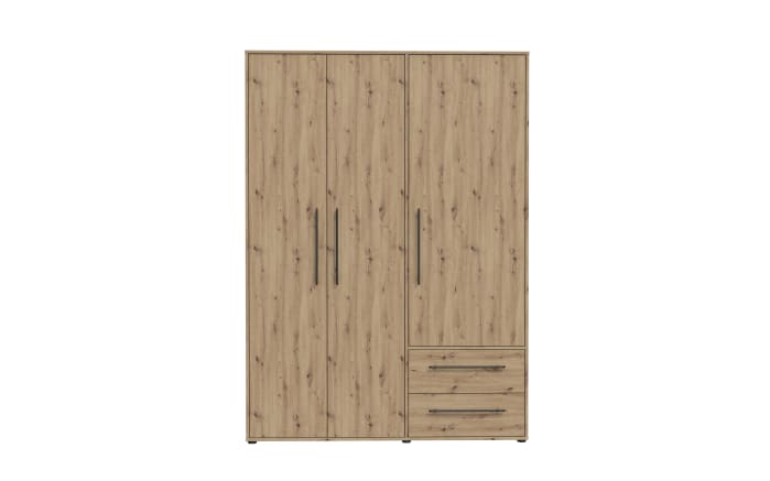 Kleiderschrank Mokkaris, Artisan Eiche-Nachbildung, 144,4 x 200,1 cm-03