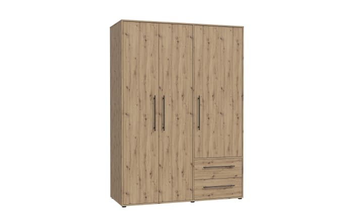 Kleiderschrank Mokkaris, Artisan Eiche-Nachbildung, 144,4 x 200,1 cm-02