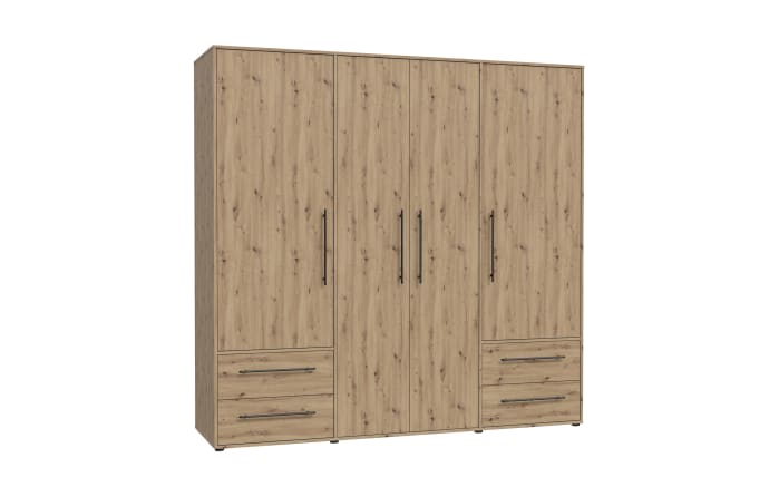 Kleiderschrank Mokkaris, Artisan Eiche-Nachbildung, 205,9 x 200,1 cm-02