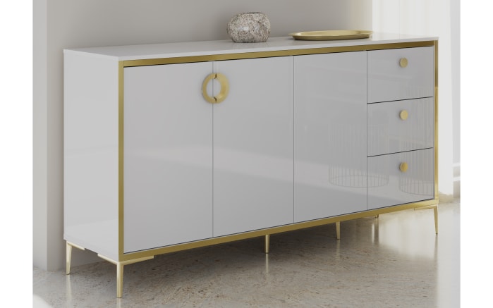 Kommode Golden 2, weiß/goldfarbig, 163,9 cm-02