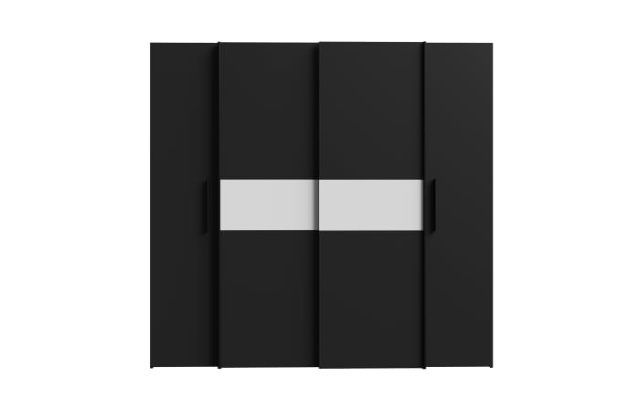 Kleiderschrank Kalixtus, schwarz/weiß, 200 x 190,5 cm-02