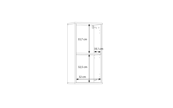 Hängeschrank Lokko, weiß-07