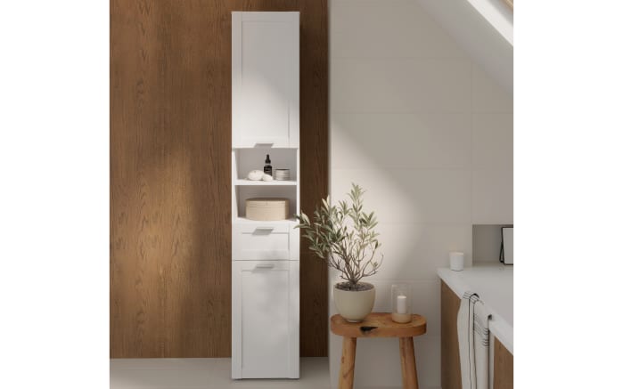 Seitenschrank Lokko, weiß, inkl. Schubkasten-05
