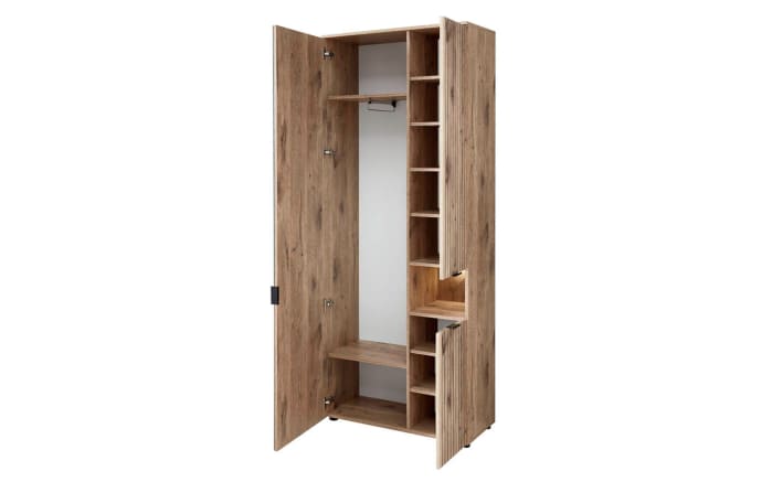 Garderobenschrank Senyo, Viking Eiche-Nachbildung, inkl. LED-Beleuchtung-03