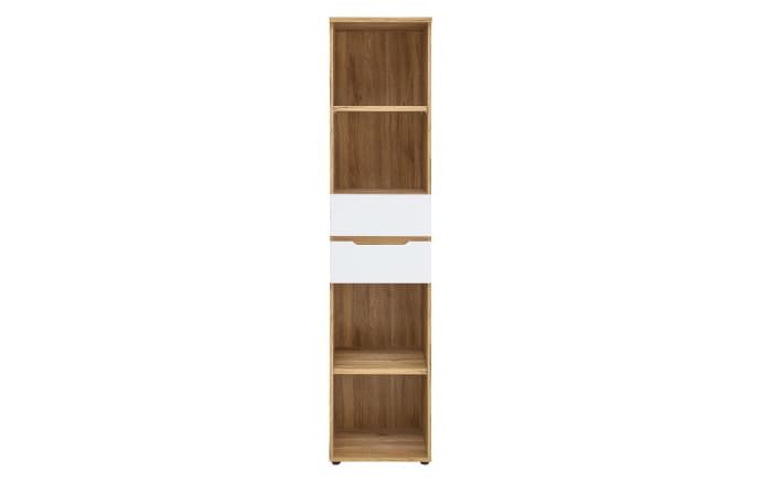 Regal Clyde, Eiche-Nachbildung/weiß, Höhe 197 cm-02