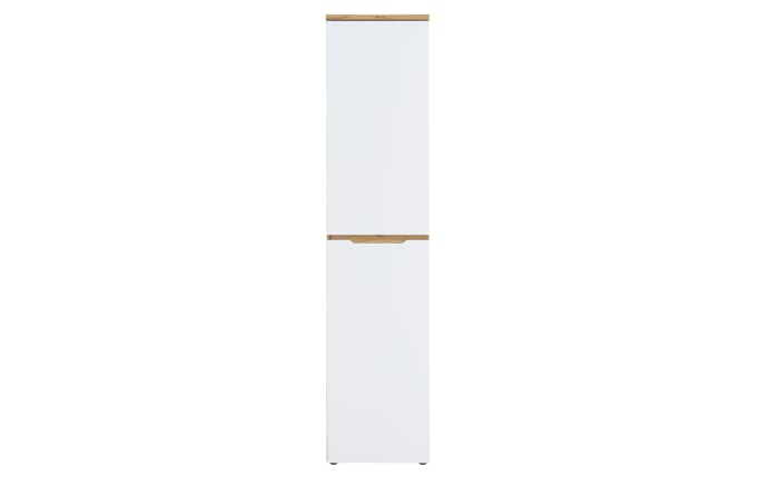 Mehrzweckschrank Clyde, Eiche-Nachbildung/weiß, 45 cm-02