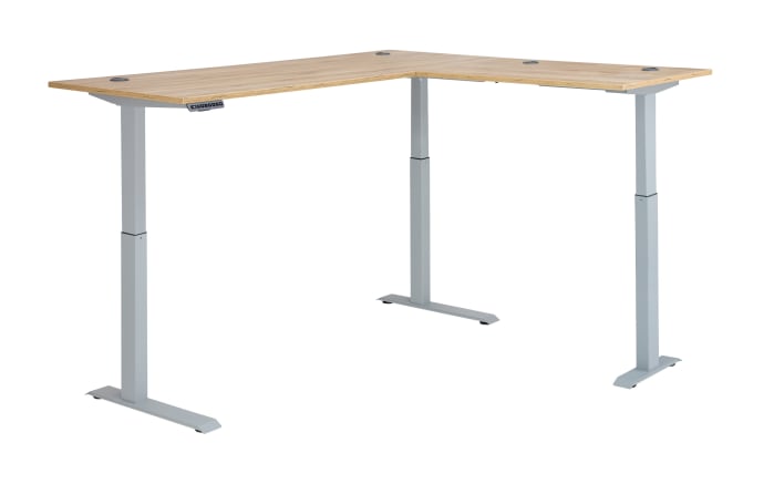 Winkelschreibrisch Clyde, Eiche-Nachbildung/weiß, höhenverstellbar-03
