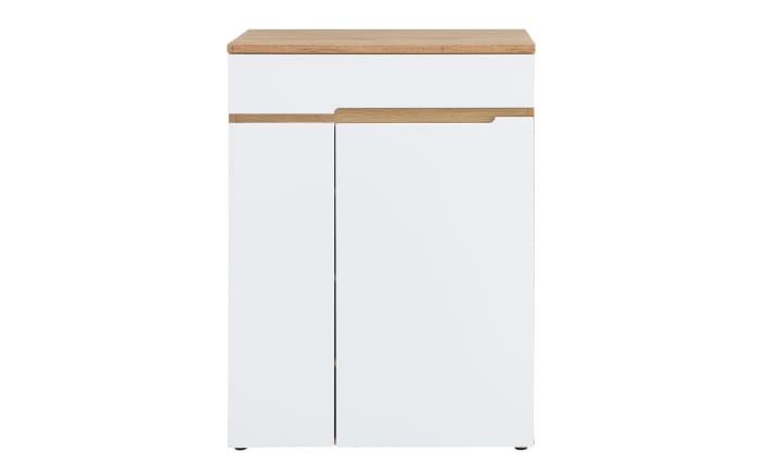 Kommode Clyde, Eiche-Nachbildung/weiß, 80 cm-03