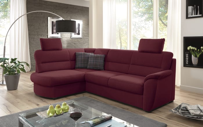 Wohnlandschaft Pandora, aubergine, Ottomane links-01