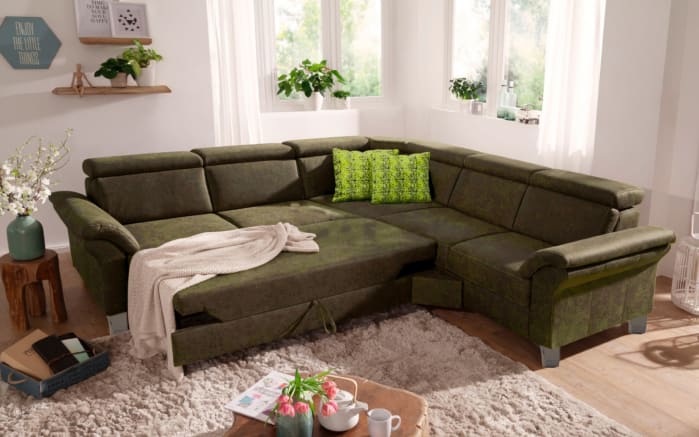 Wohnlandschaft Arngast, olive, inkl. Funktionen-02
