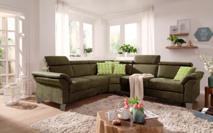 Wohnlandschaft Arngast, olive, inkl. Funktionen-01